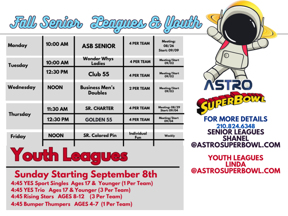 Leagues Astro Super Bowl
